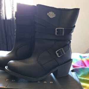 Harley-Davidson Women's Black Moto Boots